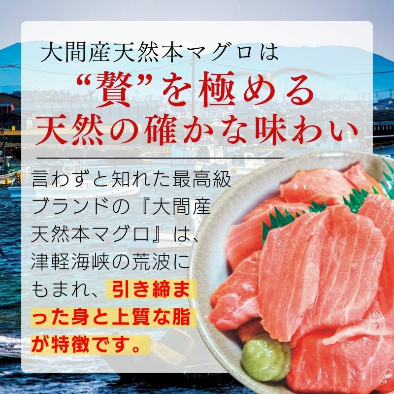 青森県大間産 天然本マグロ（クロマグロ）中トロ 1柵200g 商品画像 2