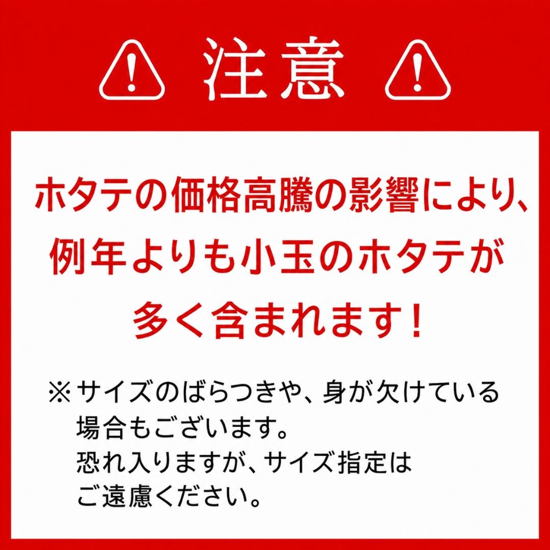 北海道産 ホタテ貝柱 1kg お刺身用 商品画像 14