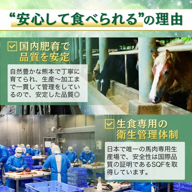 熊本鮮馬刺し 赤身スライス 40g×1パック タレ付き 商品画像 3
