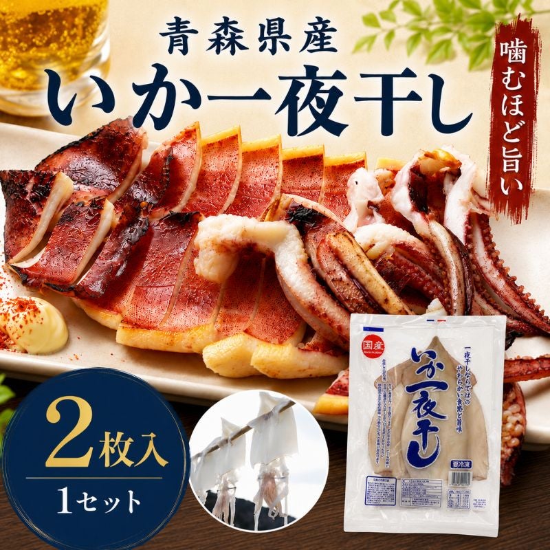 青森県産 いか一夜干し 2枚入り