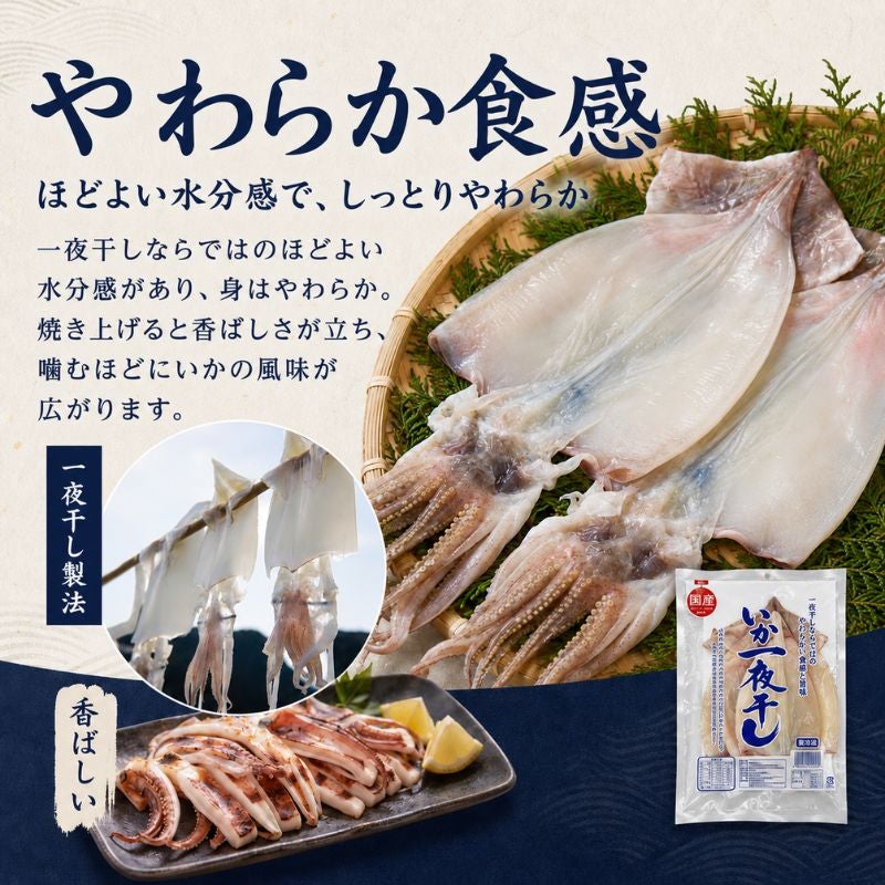 青森県産 いか一夜干し 計6枚（2枚入×3パック） 商品画像 3